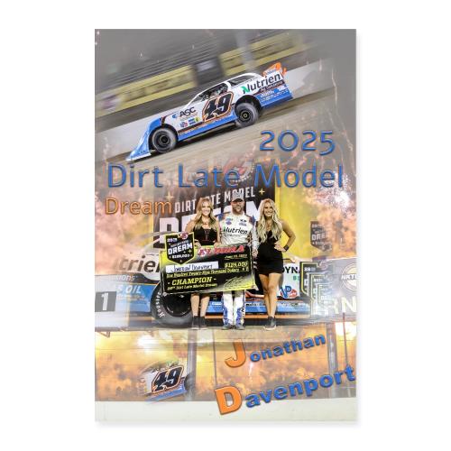 Jonathan Davenport DLM Eldora Speedway 2025 - Poster 8x12