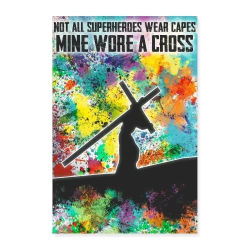Mine Wore A Cross - Poster 8x12