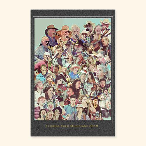 Florida Folk Musicians 2018 - Poster 8x12