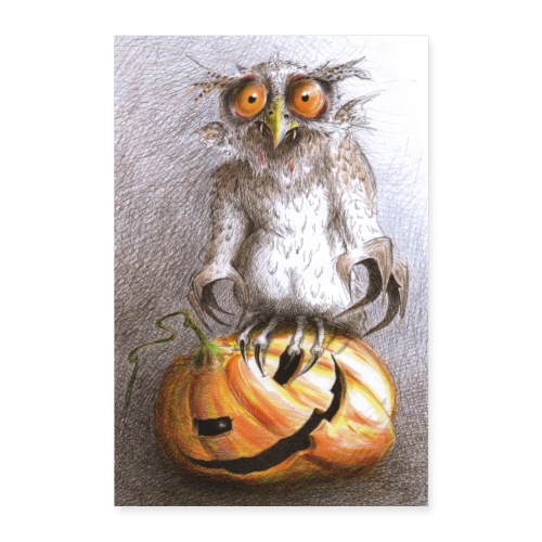 Vampire Owl - Poster 8x12
