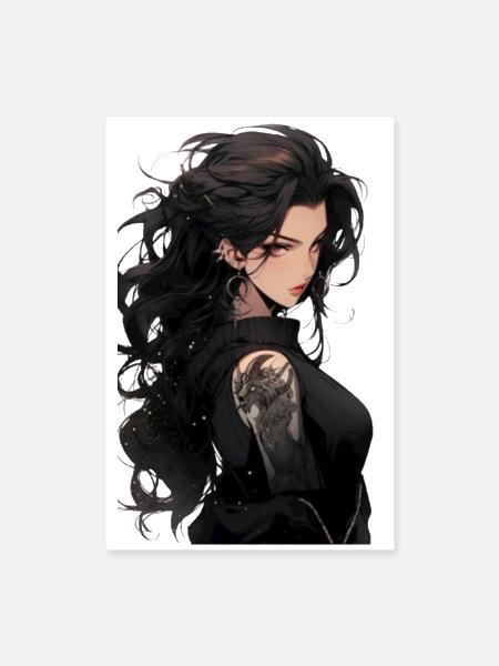 Female warrior - Poster 8x12 - white
