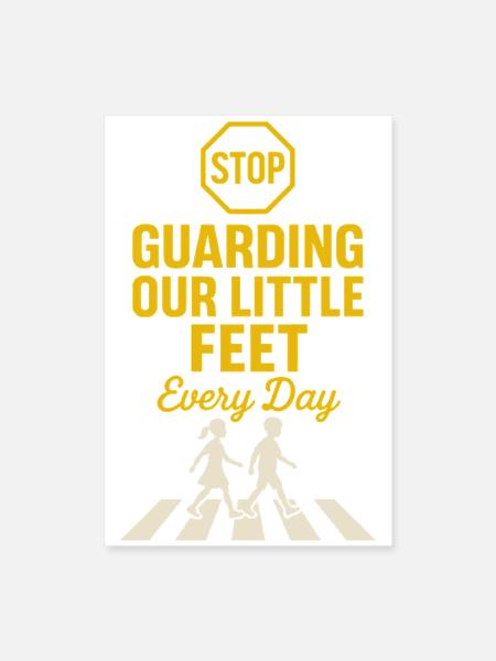 Crossing Guard Gift School Safety Team - Poster 8x12 - white - Front