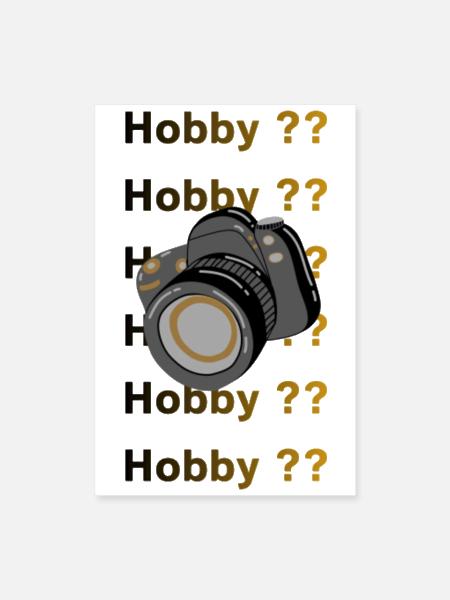 hobby - Poster 8 x 12 po - blanc - Devant