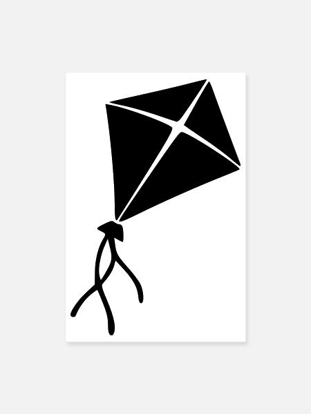 Flying High Kite - Poster 8x12 - white - Front