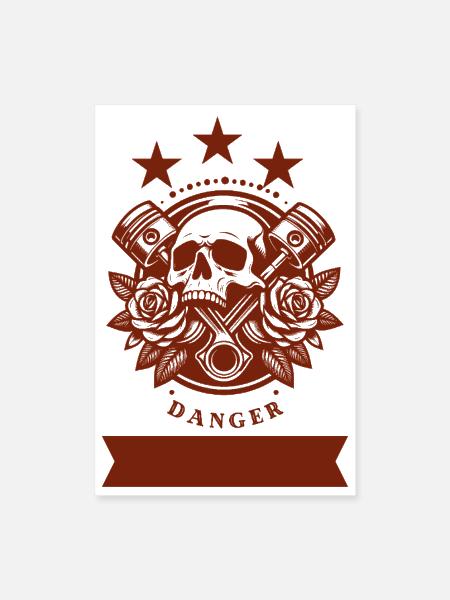 wanted - Poster 8x12 - white - Front