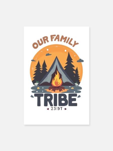 Our Family Tribe Unity Matching Social Event  - Poster 8x12 - white - Front