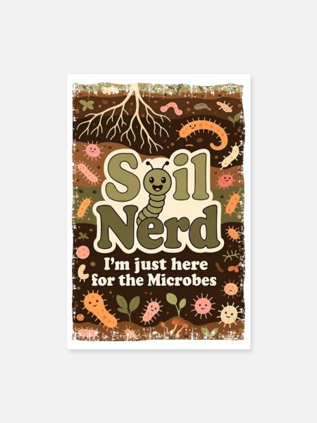 Bio farmer self-sufficient ecological garden lover - Poster 8x12 - white - Front