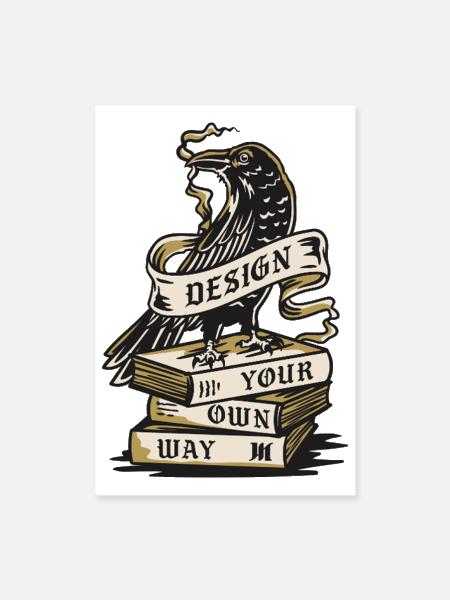 VELKRY Warrior Spirit - Poster 8x12 - white