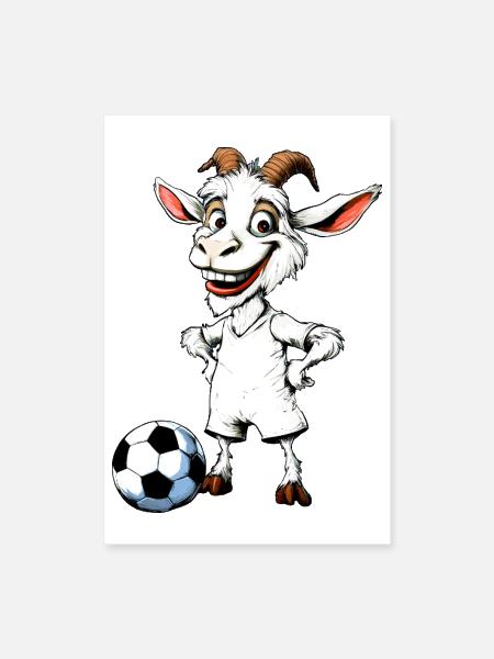 Goats Soccer / Soccer Goat - Poster 8x12 - white - Front