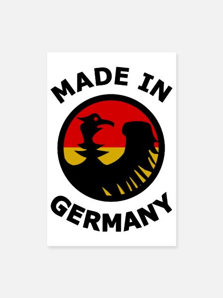 Germany fans - Poster 8x12 - white - Front
