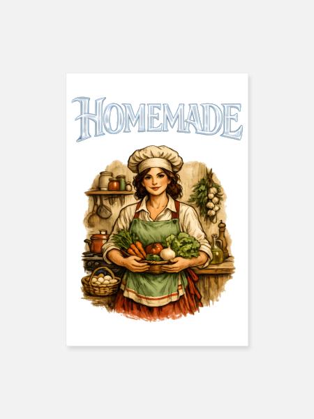 Homemade Harvest Chef - Poster 8x12 - white - Front