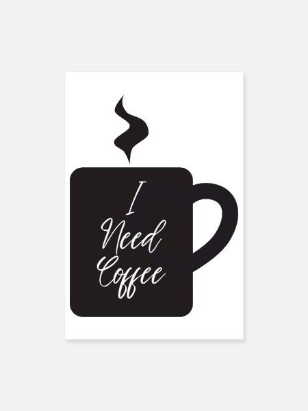 Coffee Mug - Poster 8x12 - white - Front