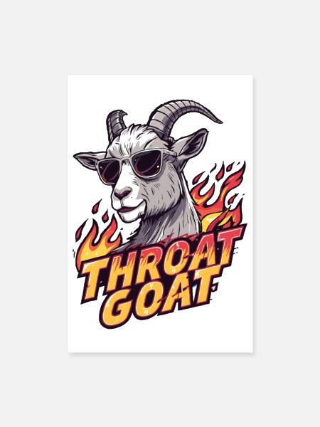 Throat Goat - Poster 8x12 - white - Front