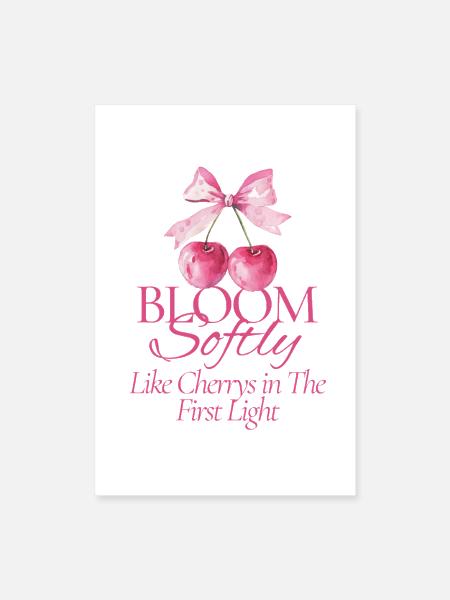 Cherry Fruity Presents - Poster 8x12 - white - Front