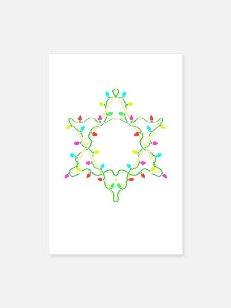 Hanukkah Jewish Christmas Judaism - Poster 8x12 - white - Front