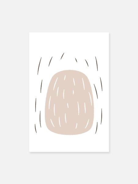 Sloth Belly Lazy DIY Easy Costume Funny Gift - Poster 8x12 - white - Front