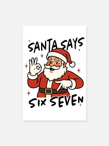 CHRISTMAS SANTA 67 - Poster 8x12 - white - Front