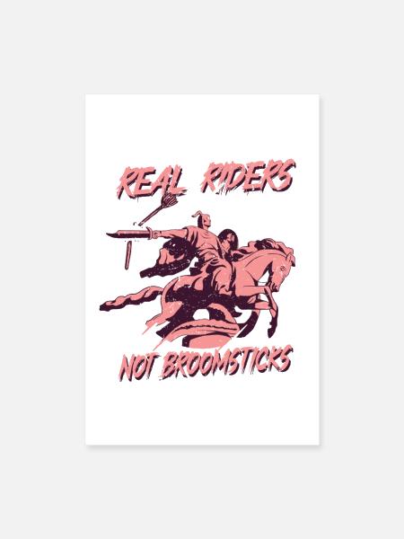 Anti-cavalerie de loisir - Poster 8 x 12 po - blanc - Devant