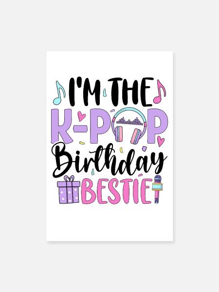 Kpop Bestie Rainbow Beats - Poster 8x12 - white - Front