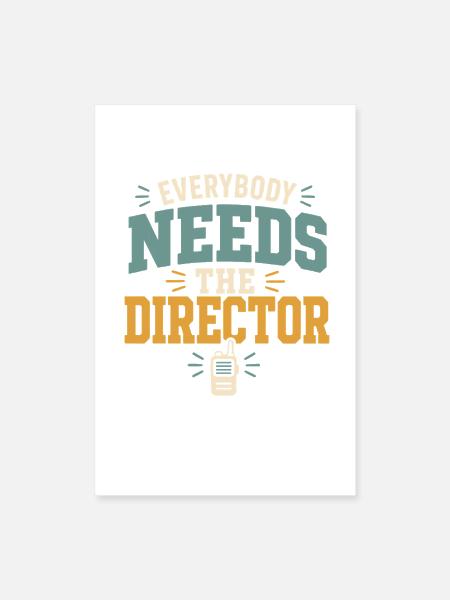 Childcare Director Daycare Director Preschool - Poster 8x12 - white - Front