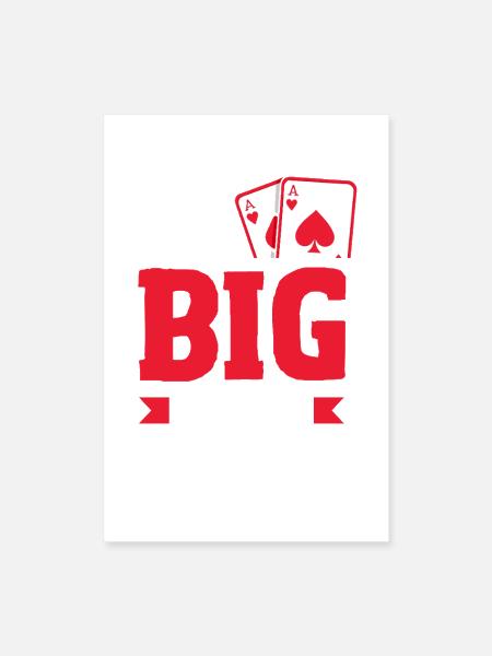 Ive Got A Big Pair Texas Holdem Poker Cards - Poster 8x12 - white - Front