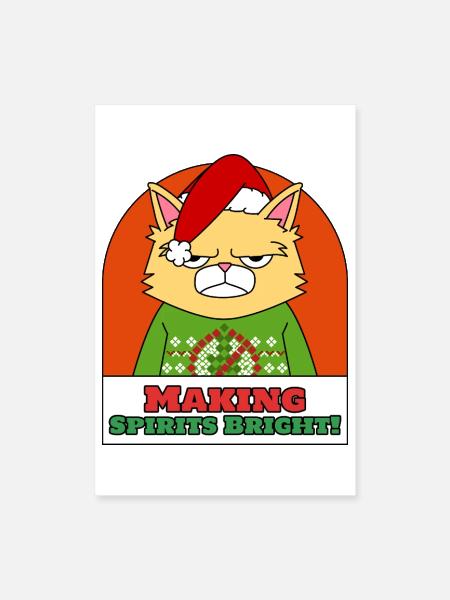 making-spirits-bright - Poster 8x12 - white - Front