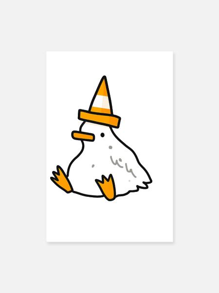 Safety Duck - Poster 8x12 - white - Front