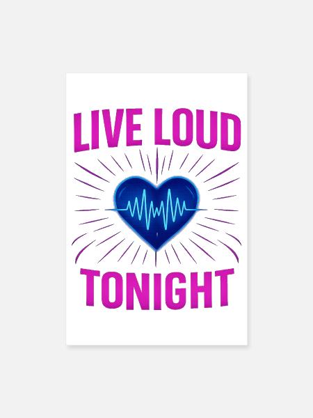 concert vibes - Poster 8x12 - white - Front