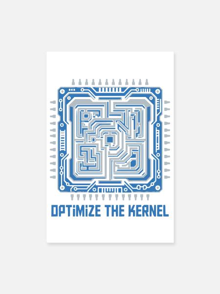 Professional CPU System Optimization Tee - Poster 8x12 - white