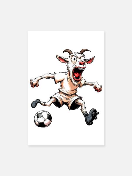 Goats Soccer - Poster 8x12 - white - Front