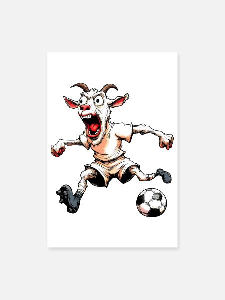 Goats Soccer - Poster 8x12 - white - Front