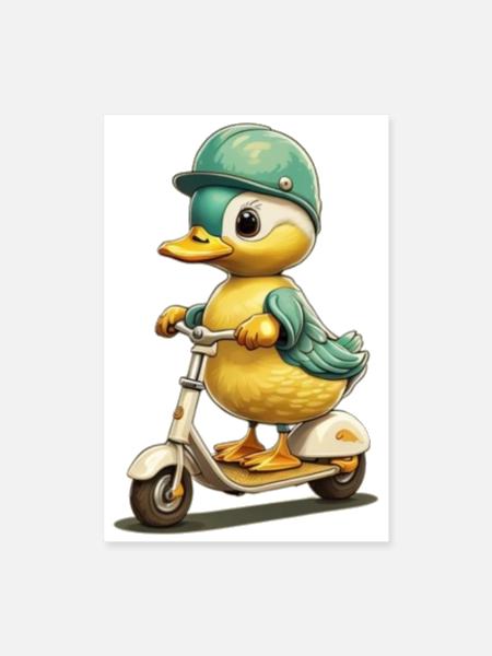 Duck Speed - Poster 8x12 - white - Front