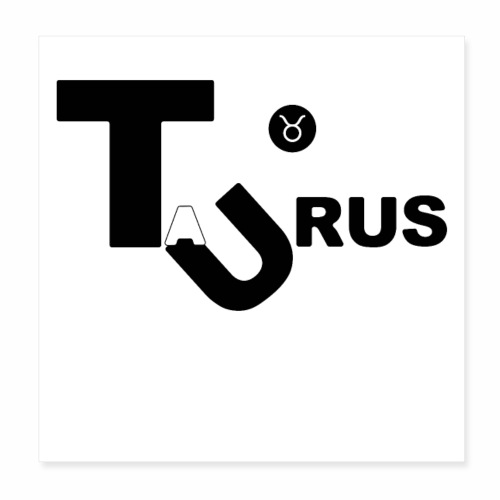 Taurus Symbol - Poster 8x8