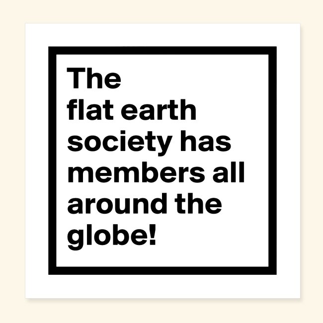 flat earth merchandise