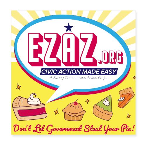 Don't Let Government Steal Your Pie! - Poster 8x8