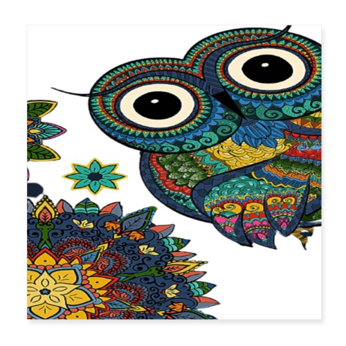 owl bird - Poster 8x8