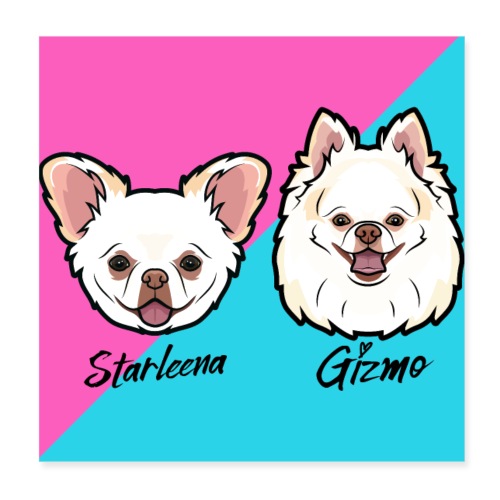 Starleena and Gizmo - Poster 8x8