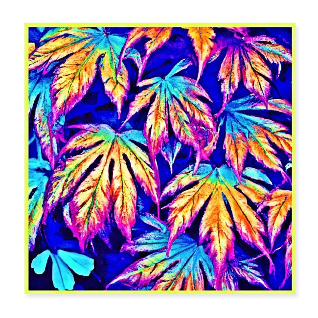 Vibrant Colorful Leaves Pattern