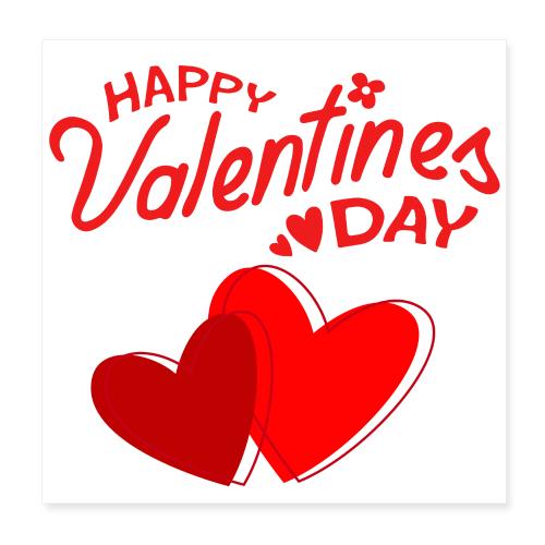 Heart design, Love, Valentine's Day, February 14 - Poster 8x8