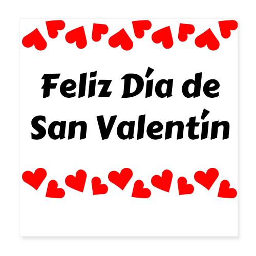 February Celebrating Valentine's Day, February 14 - Poster 8x8