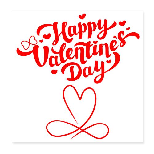 Valentine's Day Designs of Love and Infinity. - Poster 8x8
