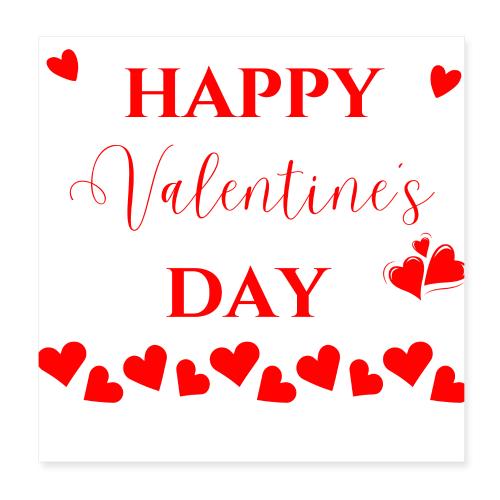 Valentine's Day Fashion, Living Love February 14 - Poster 8x8