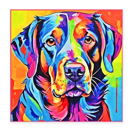 Tail-Wagging Masterpieces: Best Dog Art - Poster 8x8
