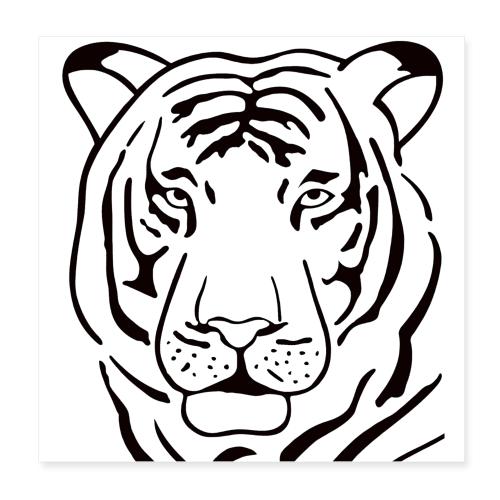 Shirts, mugs, and all tiger animal souvenirs, Live - Poster 8x8