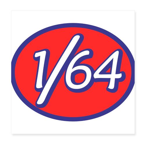 One Sixty Four -- vintage auto inspired oval - Poster 8x8