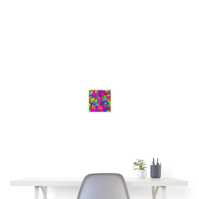 Neon Leaves: Cartoon Flow