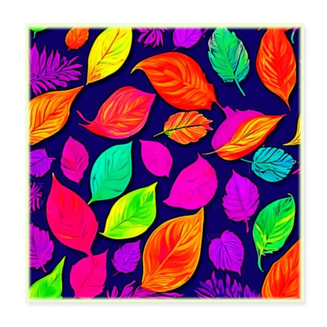 Colorful fall leaves Artwork