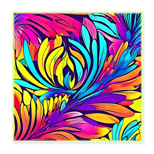 Vibrant Abstract Floral