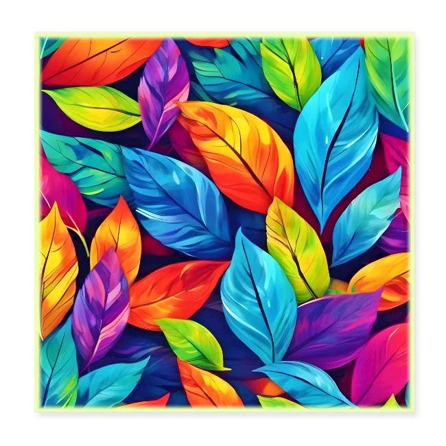 Colorful Foliage Pattern Artwork
