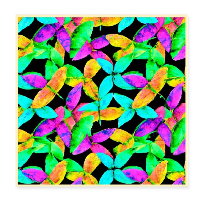 Neonscape Leaf Pattern